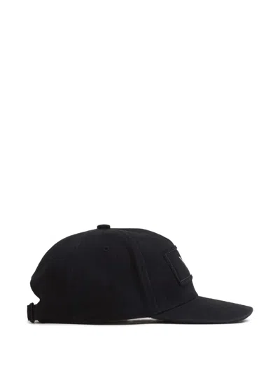 Y-3 Logo-patch Cap Hat In Black