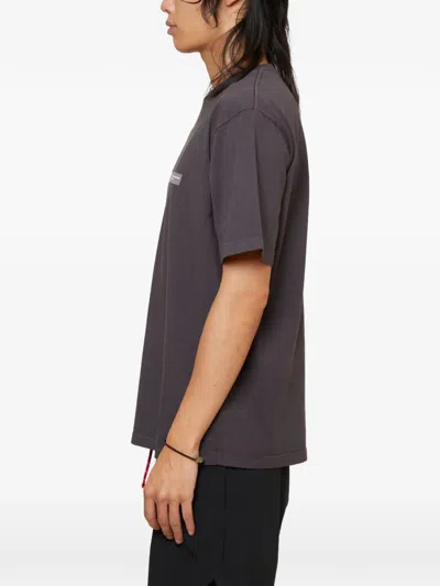District Vision Logo-detail T-shirt In Gray