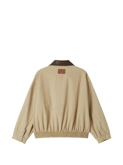 Izzue Button-fastening Jacket In Brown