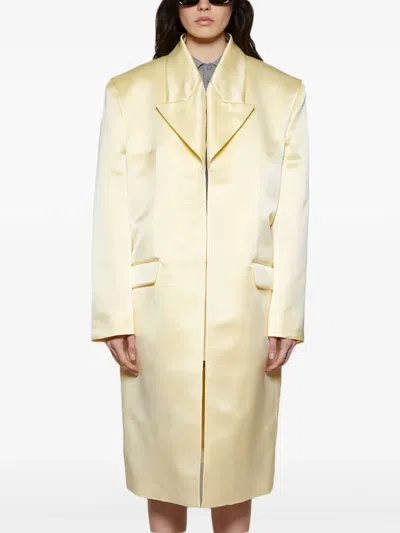 Givenchy Silk-satin Coat In Green