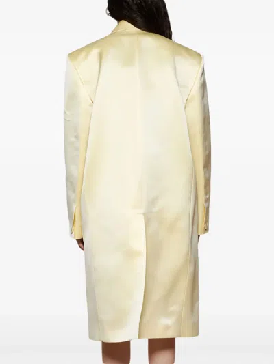 Givenchy Silk-satin Coat In Green