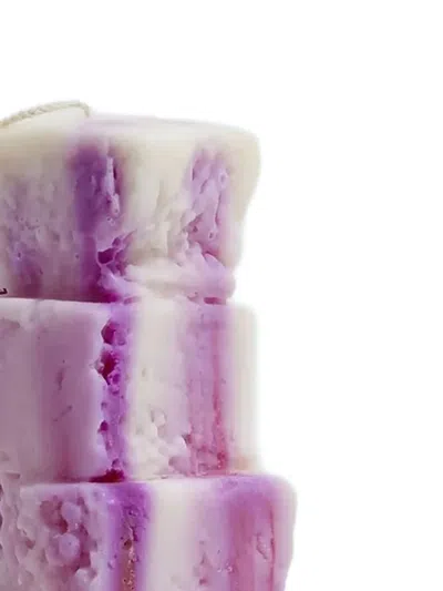 Malte Van Der Meyden Layered Stack Candle In Purple
