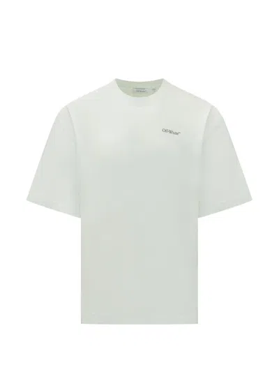 Off-white Graphic Print Crew Neck Short Sleeve T-shirt In White