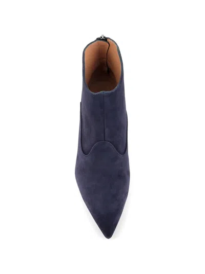 Tassinari Pointed-toe Ankle Boots In Blue