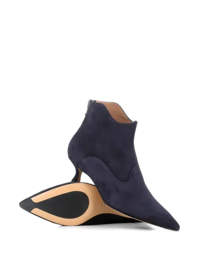 Tassinari Pointed-toe Ankle Boots In Blue