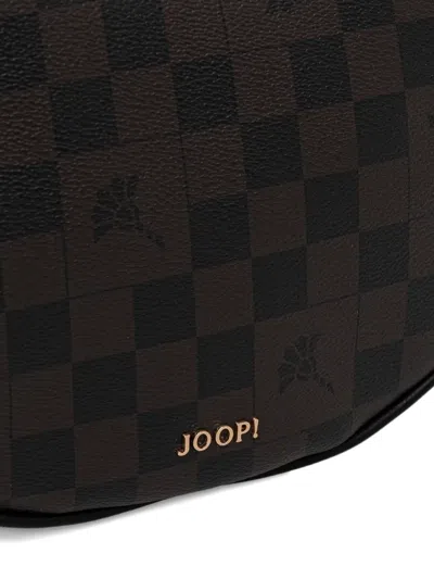 Joop Checked Shoulder Bag In Black