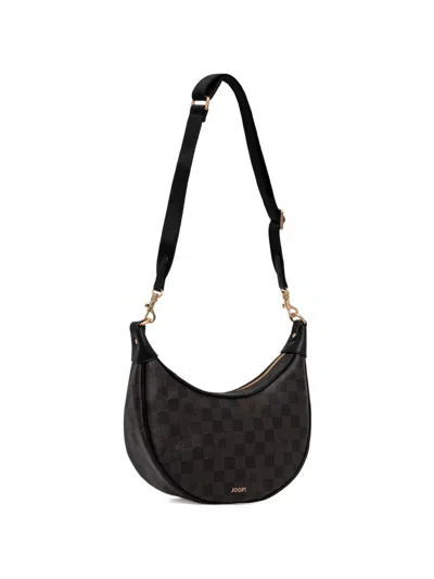 Joop Checked Shoulder Bag In Black