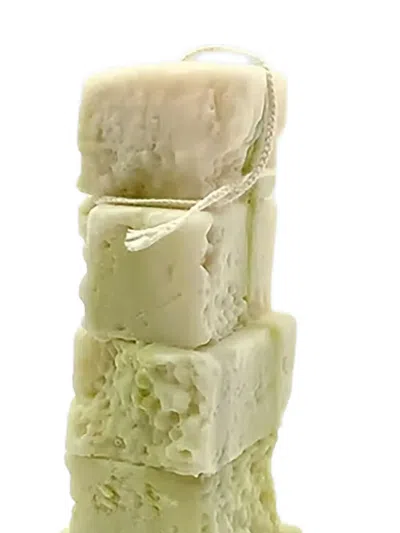 Malte Van Der Meyden Layered Stack Candle In Green