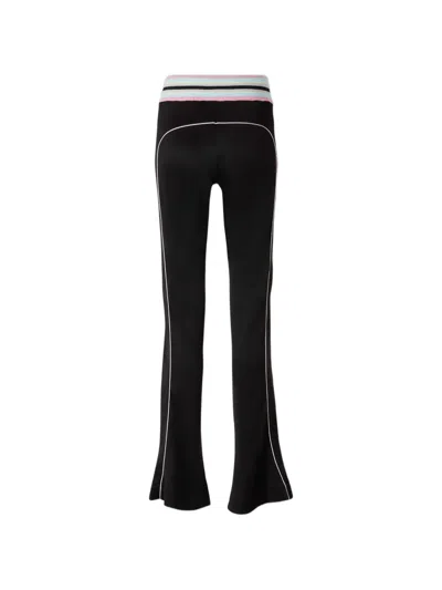 Off-white Black Slim Flat Front Pants In Black