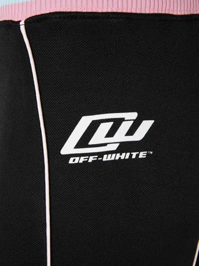 Off-white Black Slim Flat Front Pants In Black