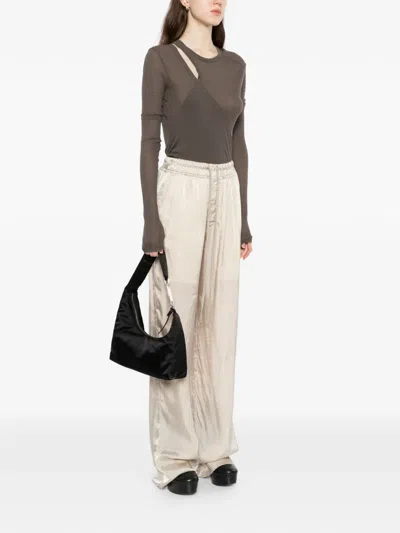 Rick Owens Gemini Shoulder Bag Adjustable Strap Hardware In Black