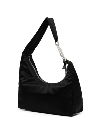 Rick Owens Gemini Shoulder Bag Adjustable Strap Hardware In Black