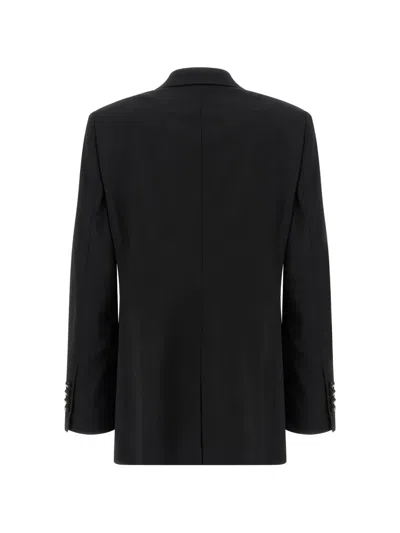 Dolce & Gabbana Turlington Tailored Jacket Single Breasted Lapels In Black
