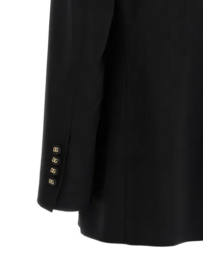 Dolce & Gabbana Turlington Tailored Jacket Single Breasted Lapels In Black