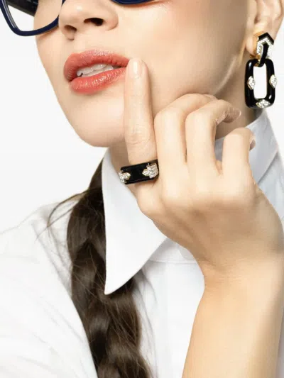 David Webb Diamond Black Hero Ring In Black
