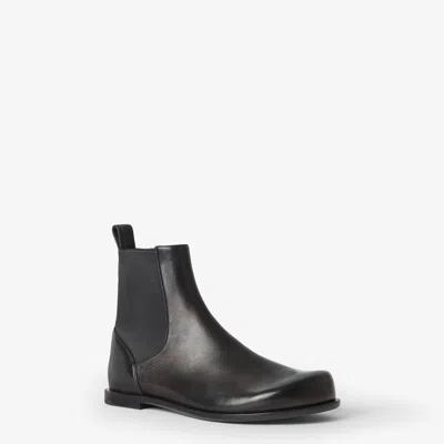 Fendi Ff Squared Chelsea Boots In Nappa Leather Shoes In Black