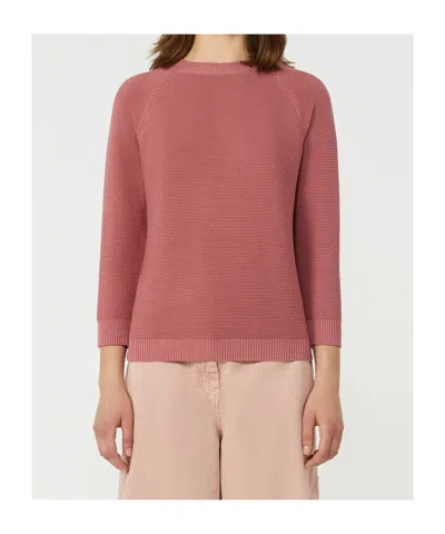 Max Mara Cotton Sweater In Pink