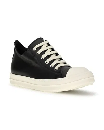 Rick Owens Women Blackwhite Lace Up Sneakers, 3.5 Luxury Sneakers For Women Darveys In Black