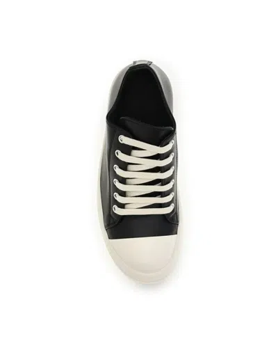 Rick Owens Women Blackwhite Lace Up Sneakers, 3.5 Luxury Sneakers For Women Darveys In Black