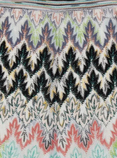 Missoni Zigzag Wide-leg Trousers In Gray