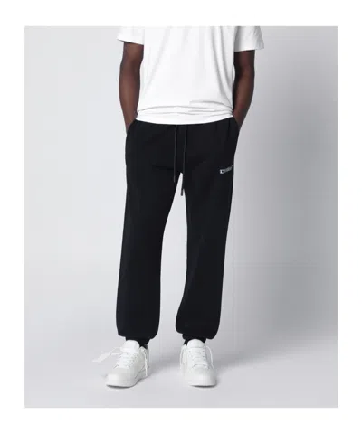 Off-white Helvetica-print Track Pants In Black