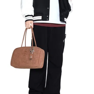 Mlb Shoulder Bag Basic Palette Boston Red Sox 'brown'