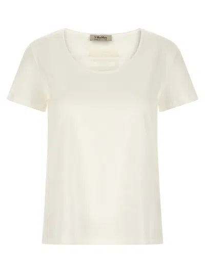 Max Mara White Cotton T-shirt In White