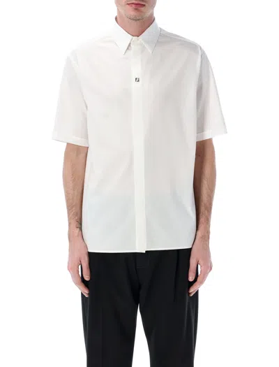 Fendi Shirt Boxy Popeline In White