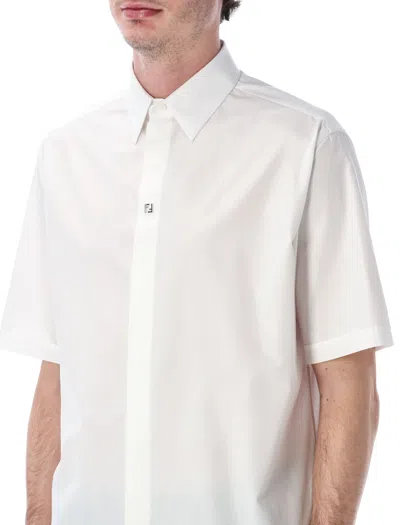 Fendi Shirt Boxy Popeline In White