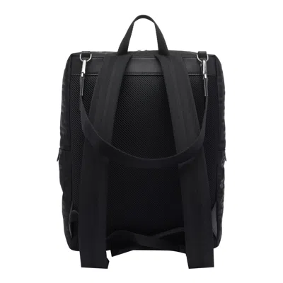 Fendi Lui Ff-motif Zip Backpack In Black