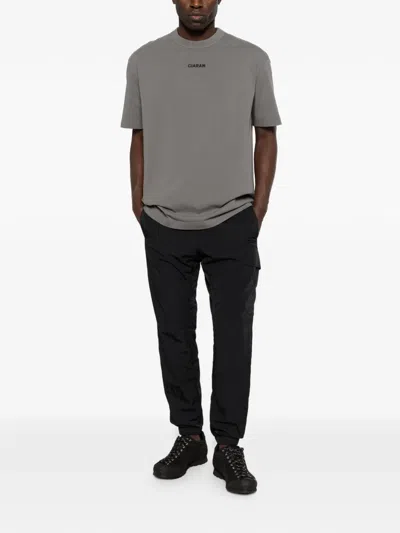 Ciaran Logo-embroidery T-shirt In Gray