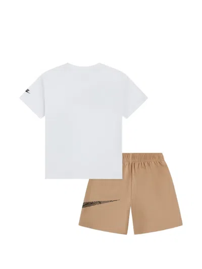 Nike Logo Elasticated Shorts In Multi