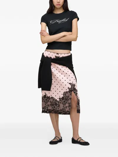 Marc Jacobs Embellished T-shirt In Black