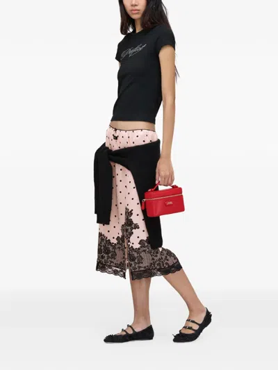Marc Jacobs Embellished T-shirt In Black