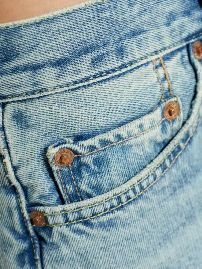 Re/done Buttoned Jeans In Blue