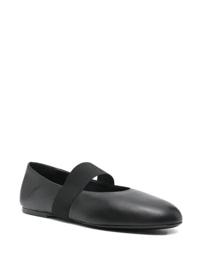 Co Elastic-strap Ballet Flats In Black
