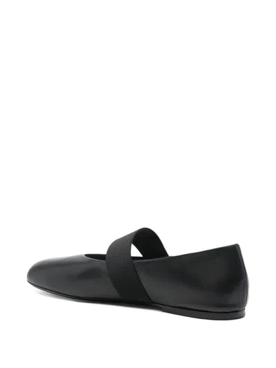 Co Elastic-strap Ballet Flats In Black