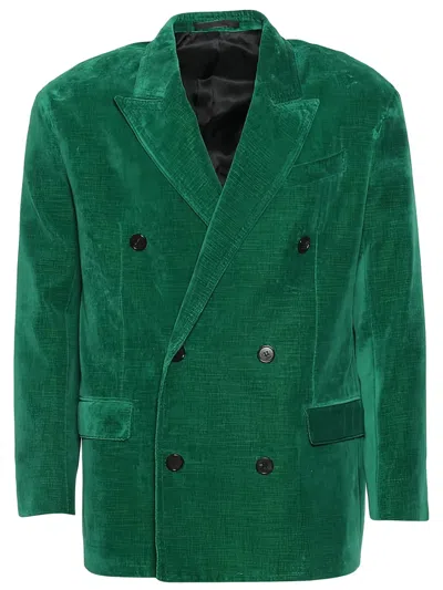Lanvin Double-breasted Jacket In Green