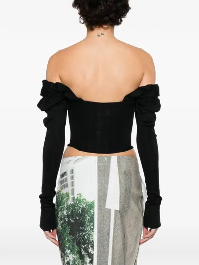 Vivienne Westwood Bea Checked Cotton-trimmed Embroidered Wool And Silk-blend Cardigan In Black