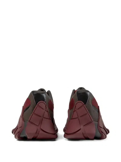 Camperlab Grey Panelled Trainers Tormenta In Red