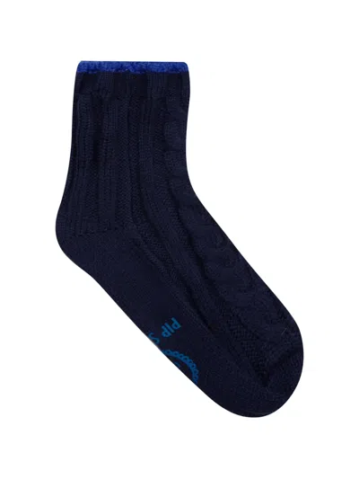 Pip Studio Textured Socks In Blue