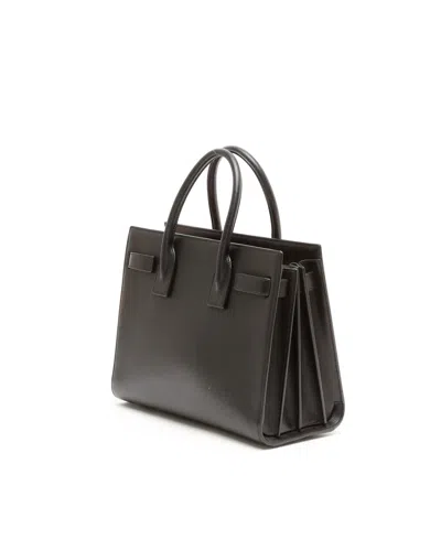 Saint Laurent Sac De Jour Baby Top-handle Bag In Smooth Leather In Brown