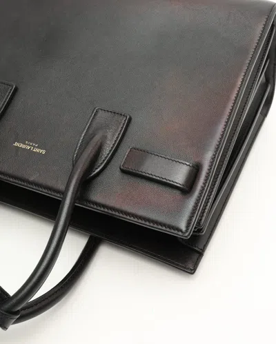 Saint Laurent Sac De Jour Baby Top-handle Bag In Smooth Leather In Brown