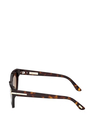 Tom Ford 55mm Butterfly Sunglasses In Burgundy