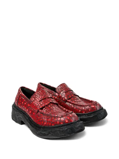 Camperlab Patterned Vamonos Loafers In Red