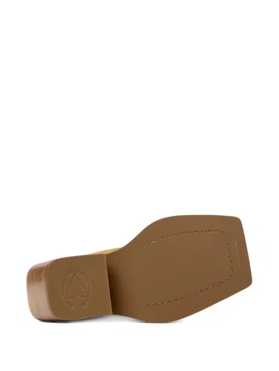 Camperlab Square Toe Suede Boots In Brown