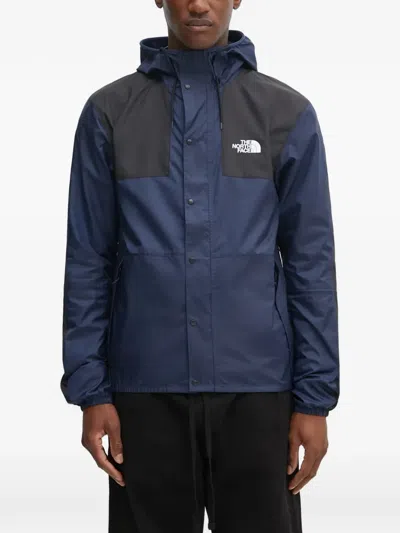 The North Face Seasonal Mountain Button Hooded Jacket In Blue