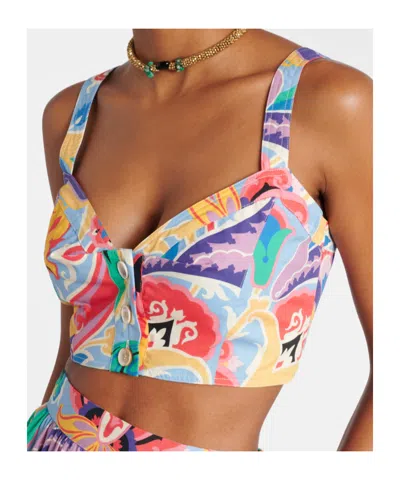 Etro Printed Button Vest In Multi