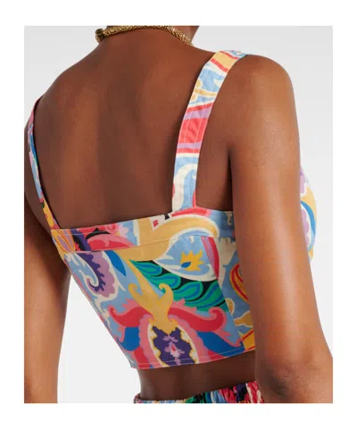 Etro Printed Button Vest In Multi