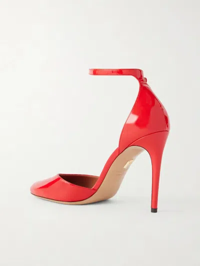 Ferragamo Maily Patent Leather Pumps In Red